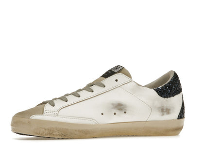 Golden Goose Super-Star White Blue Glitter (Women's)