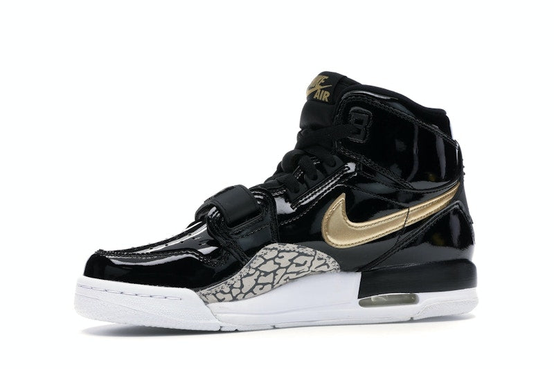 Jordan Legacy 312 Black Gold Patent (GS)