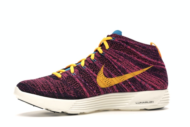 Nike Lunar Flyknit Chukka Grand Purple Laser Orange