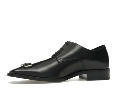 Balenciaga Rim Derby Shoes Black Leather