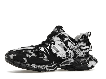 Balenciaga Track Graffiti Black White