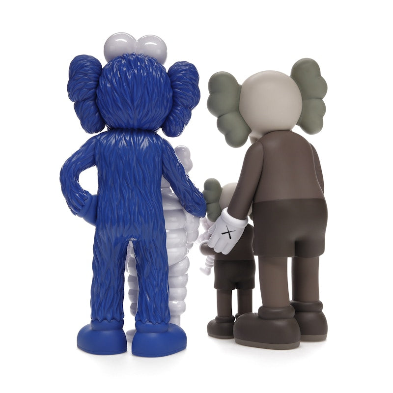 KAWS Family Vinyl Figures Brown/Blue/White