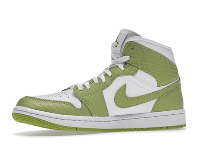 Jordan 1 Mid Green Python (Women's)
