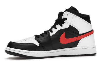 Jordan 1 Mid Black Chile Red White