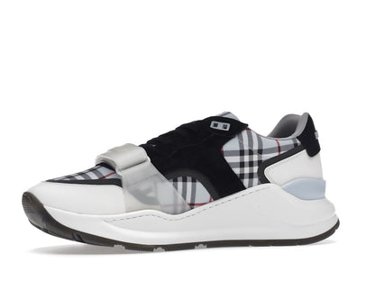 Burberry Ramsey Haymarket Check Print Light Blue White Black