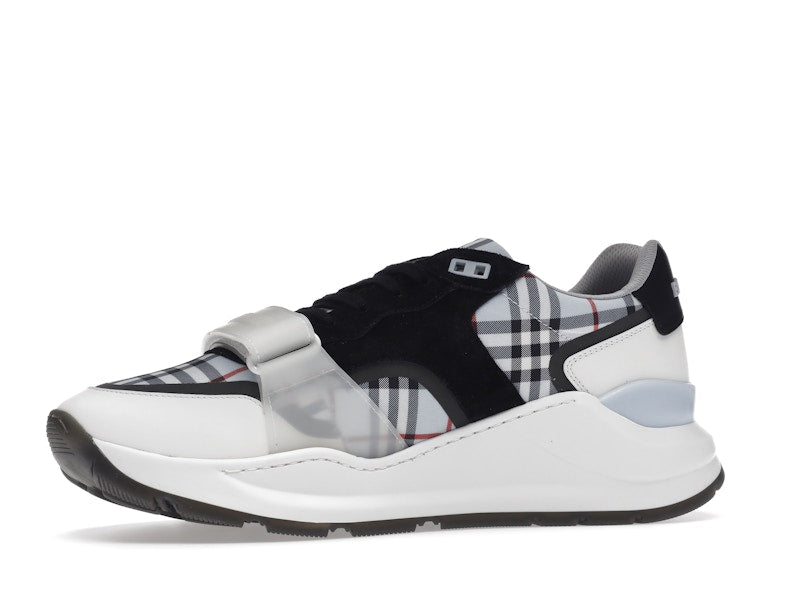 Burberry Ramsey Haymarket Check Print Light Blue White Black