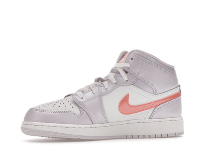 Jordan 1 Mid SE Barely Grape Iridescent Swoosh (GS)