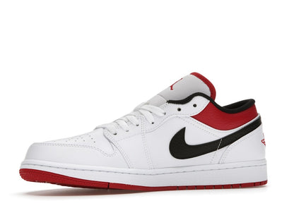 Jordan 1 Low White University Red Black