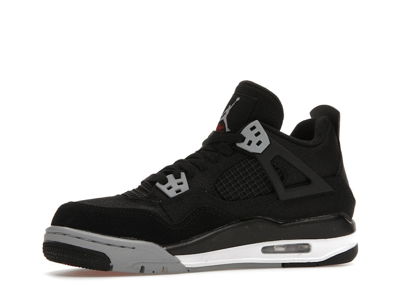 Jordan 4 Retro Black Canvas (GS)