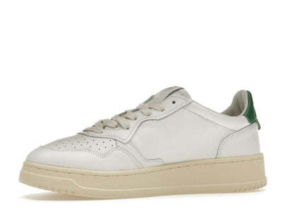Autry Medalist Leather Low White Green