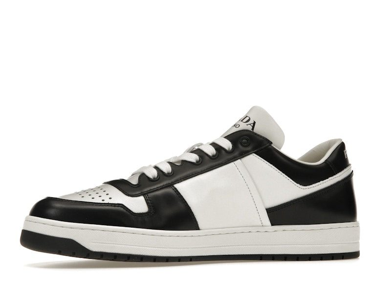 Prada Downtown Low Top Sneakers Leather White Black