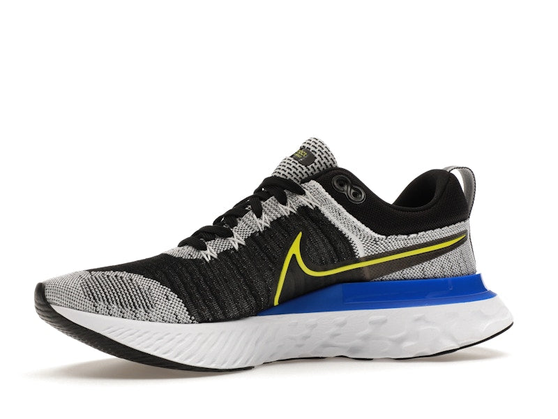 Nike React Infinity Run Flyknit 2 Black White Racer Blue Cyber