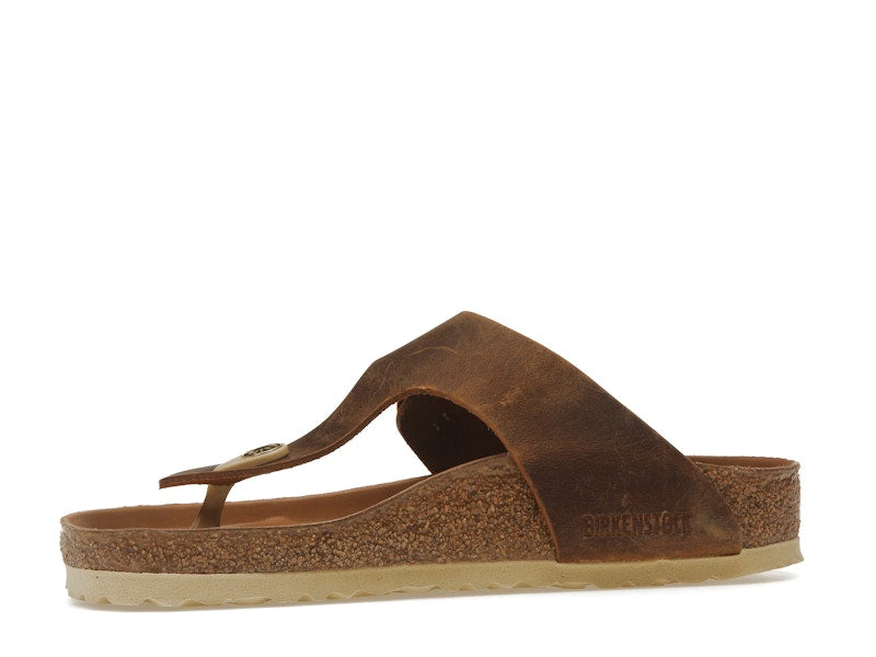 Birkenstock Gizeh Big Buckle Oiled Nubuck Cognac (Women's)