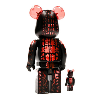 Bearbrick Godzilla VS Destoroyah version Godzilla (Meltdown) 100% & 400% Set Clear Orange Ver.