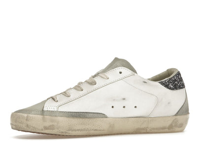 Golden Goose Super-Star White Dark Grey Glitter (Women's)