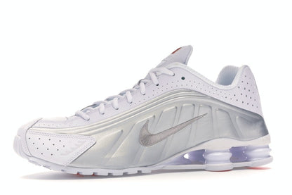 Nike Shox R4 White Metallic Silver