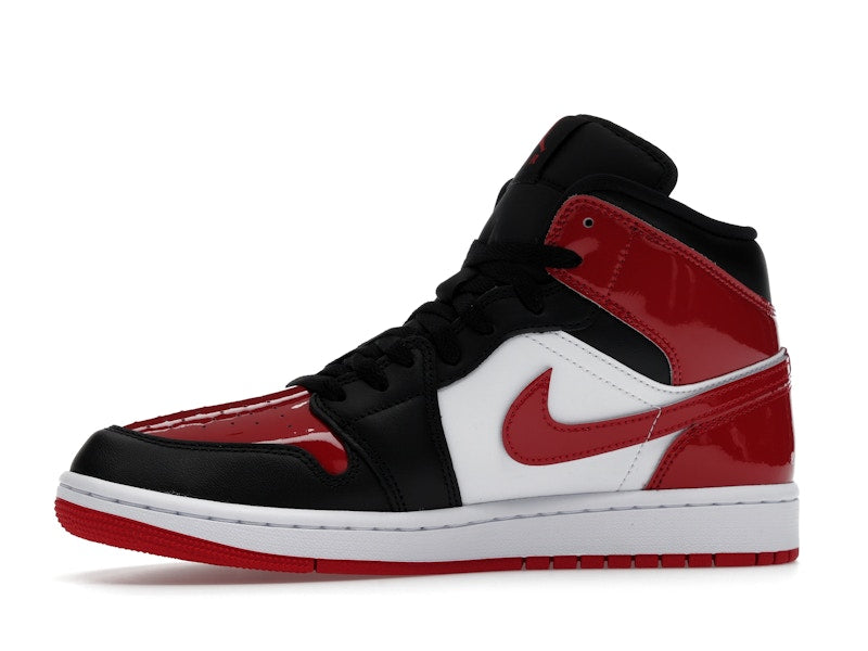 Jordan 1 Mid SE Patent Bred Toe