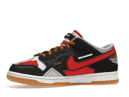 Nike Dunk Low Scrap Black Grey University Red