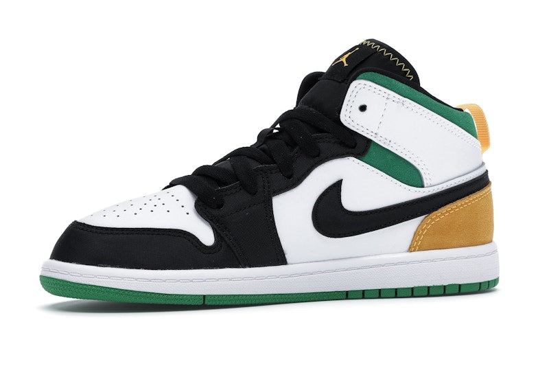 Jordan 1 Mid SE White Laser Orange Lucky Green (PS)