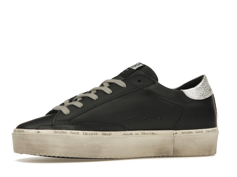Golden Goose Hi-Star Black Silver (Women's)