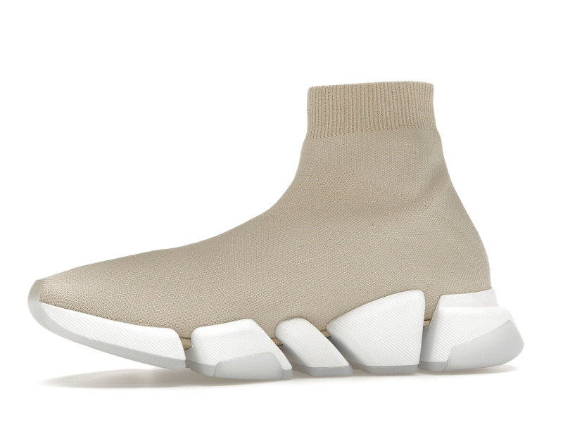 Balenciaga Speed 2.0 Recycled Sole Transparent Sole Beige