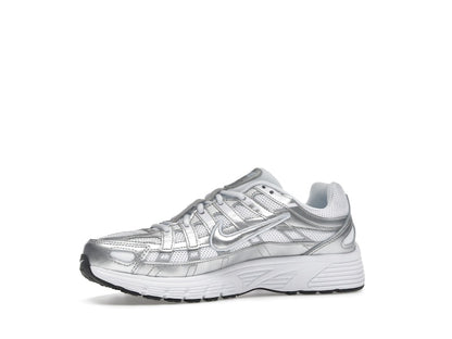 Nike P-6000 White Metallic Silver (GS)