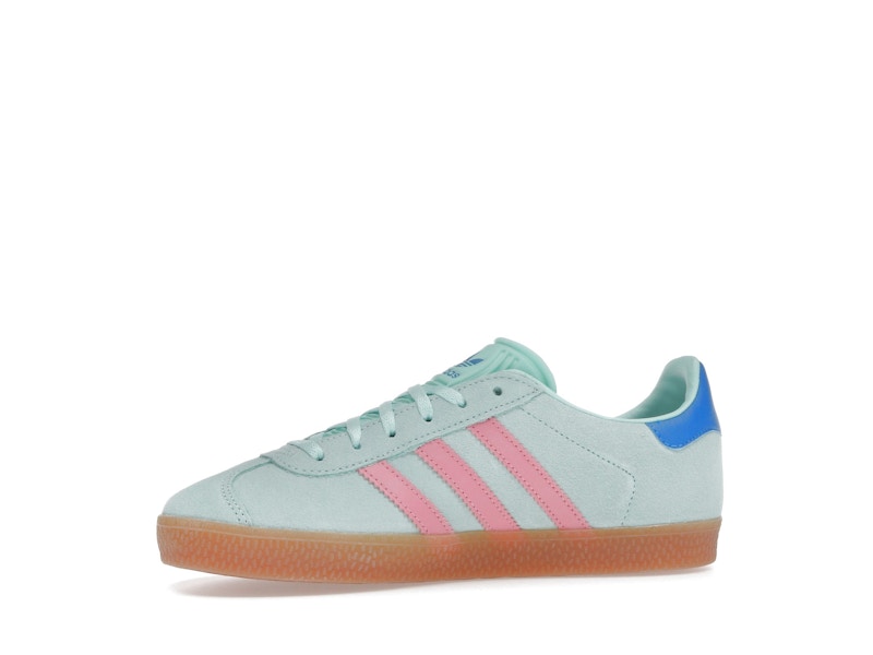 adidas Gazelle Clear Mint Bliss Pink Bright Blue (GS)