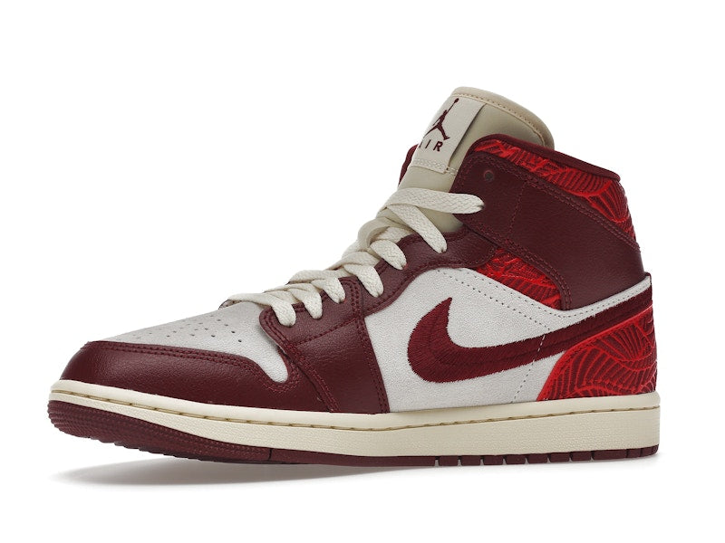Jordan 1 Mid SE Tiki Leaf Team Red (Women's)