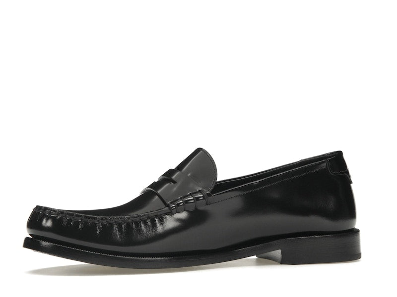 Saint Laurent Le Loafer Penny Slippers Black Leather