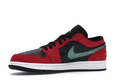 Jordan 1 Low Black Green Pulse Gym Red