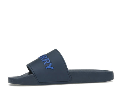 Burberry Embossed Logo Slide Blue