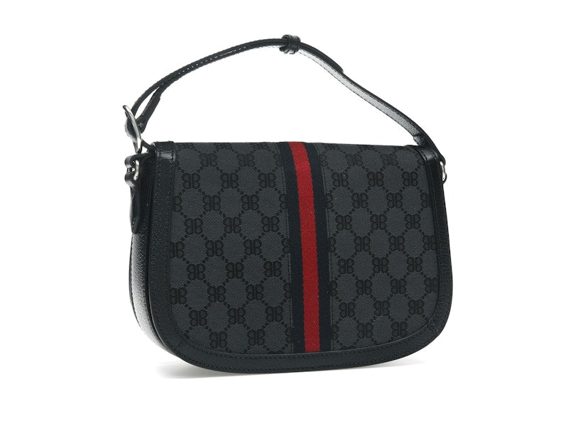 Gucci x Balenciaga The Hacker Project Medium Shoulder Bag Black