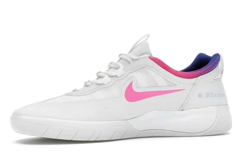 Nike SB Nyjah Free 2 Summit White Pink Blast Racer Blue