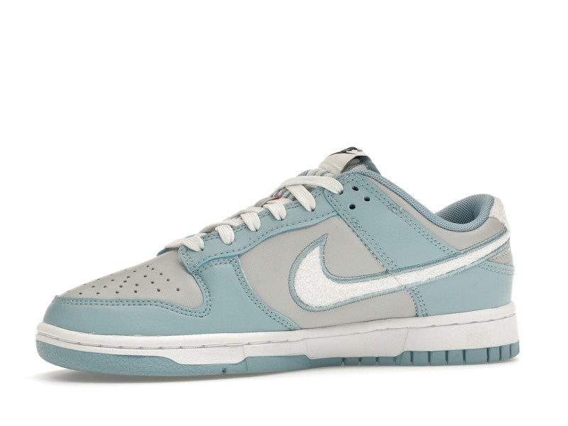 Nike Dunk Low Retro Fleece Swoosh Worn Blue