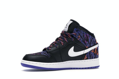 Jordan 1 Mid Multi-Color Tiger Stripe (GS)