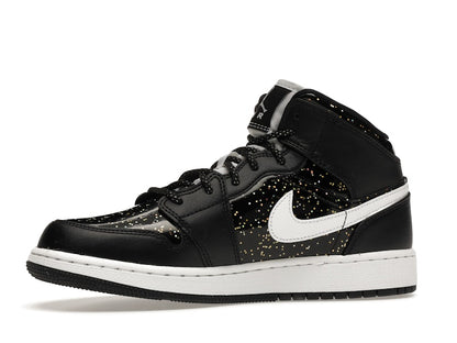 Jordan 1 Mid Black Speckle (GS)