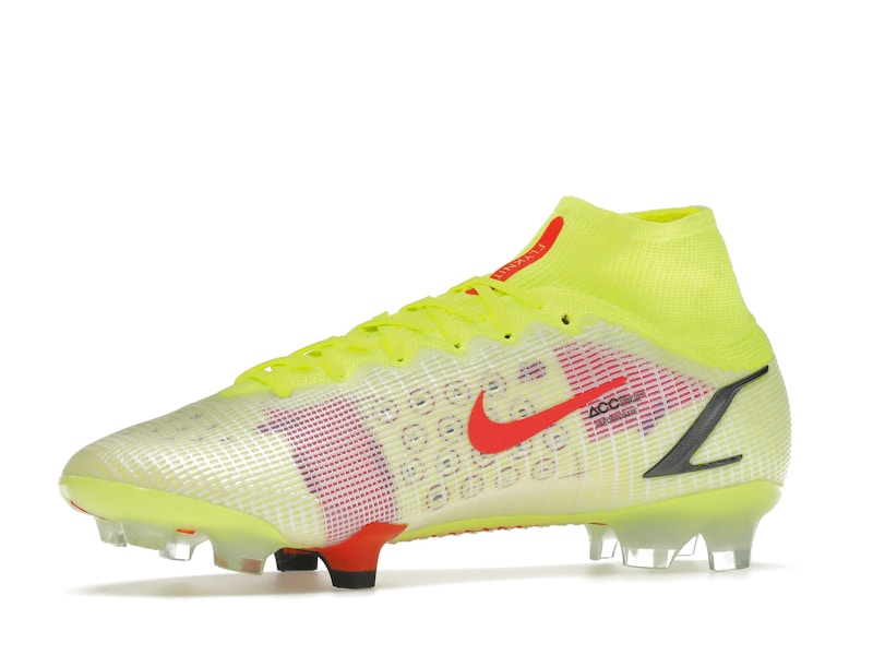 Nike Mercurial Superfly 8 Elite FG Volt Black Bright Crimson