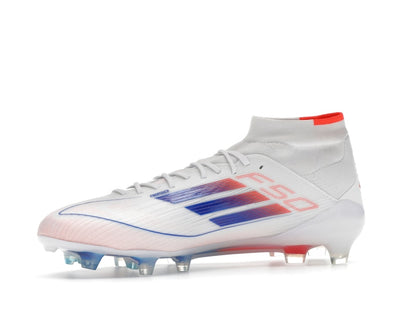 adidas F50 Elite Mid FG Cloud White Lucid Blue Solar Red (Women's)