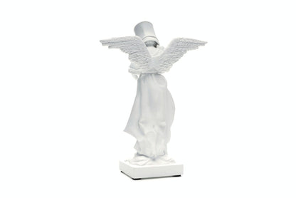 Banksy Bucket On Head Figure White