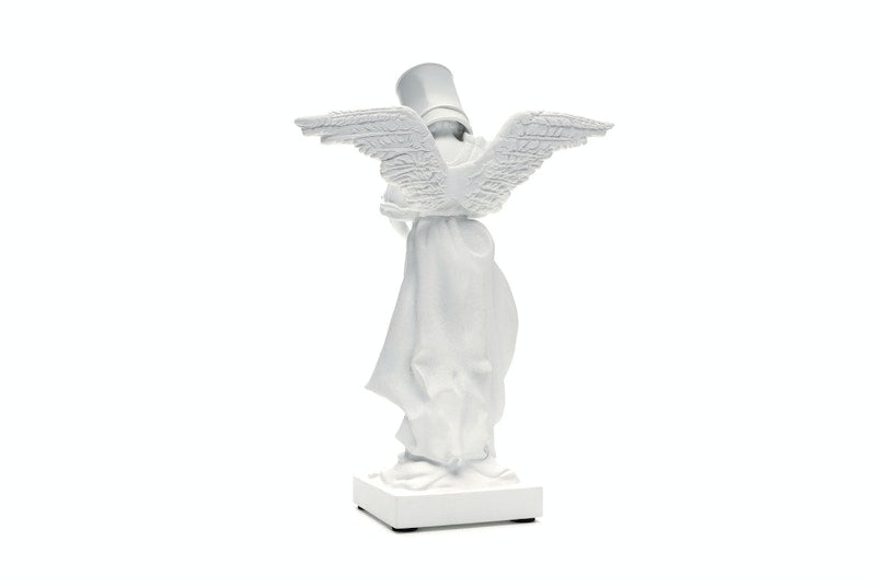 Banksy Bucket On Head Figure White