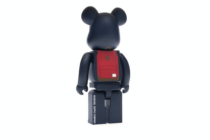 Bearbrick Medicom Herschel Peacoat 100% & 400% Set Navy