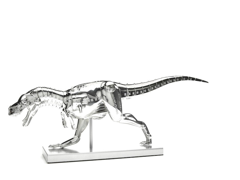 Hajime Sorayama T-Rex Cyborg Dinosaur Figure Silver