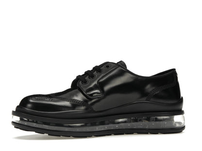 Prada Lace-Up Derby Black Brushed Leather