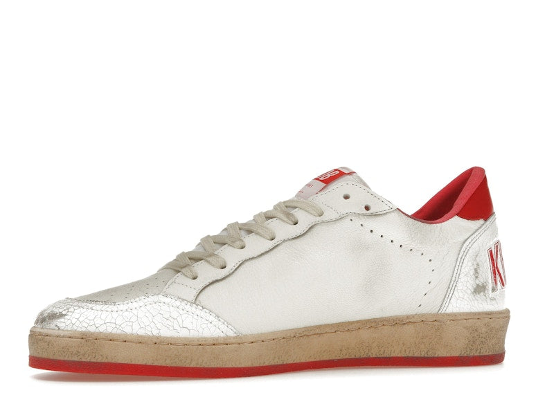 Golden Goose Ball-Star Low White Red