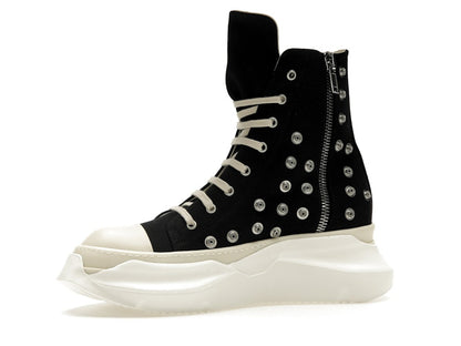 Rick Owens DRKSHDW Abstract Sneaks Studded Eyelets Black Milk