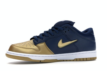 Nike SB Dunk Low Supreme Jewel Swoosh Gold