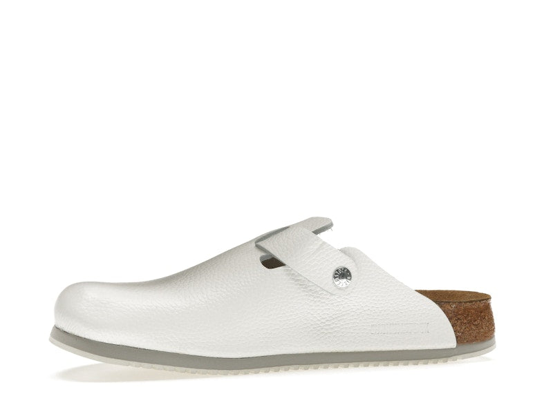 Birkenstock Boston Super Grip Leather White
