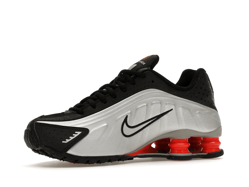 Nike Shox R4 Metallic Silver Black Picante Red (GS)