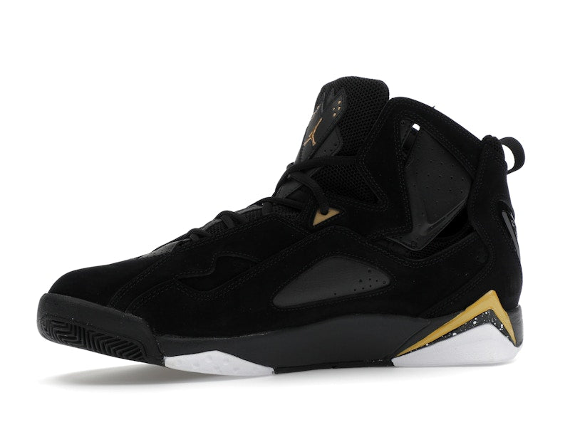 Jordan True Flight Black White Metallic Gold