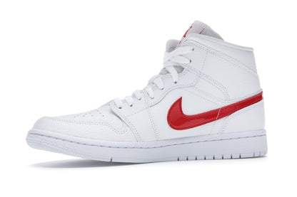 Jordan 1 Mid White University Red (Women's)
